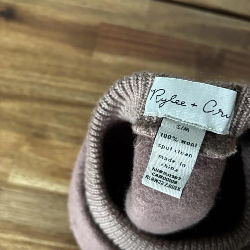 Rylee + Cru‎ 100% Wool Beret Little Girl Size Small Medium Minimalist Neutrals